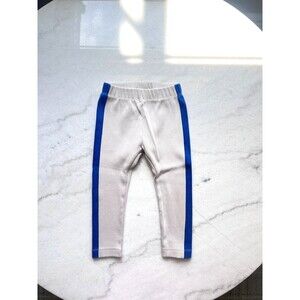 Zara Kids Beige Leggings with Blue Stripes Size 3-4 Years